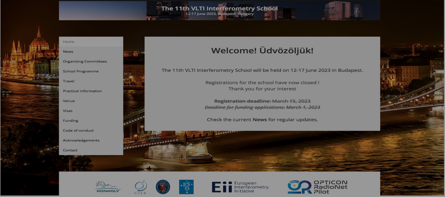 The VLTI School 2023 was held in Budapest, June 12-17