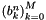 $\left(b_k^n\right)_{k=0}^M$