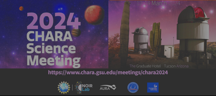CHARA Science Meeting, 12-14 March, in Tucson and online